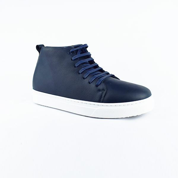 Basket pour homme 288-1 bleu cuir .....    Basket cuir pour homme Maroc